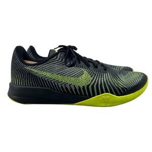 Nike Mens 10 Basketball Shoes Kobe Mentality 2 Black Volt Stripe Low 818952-006